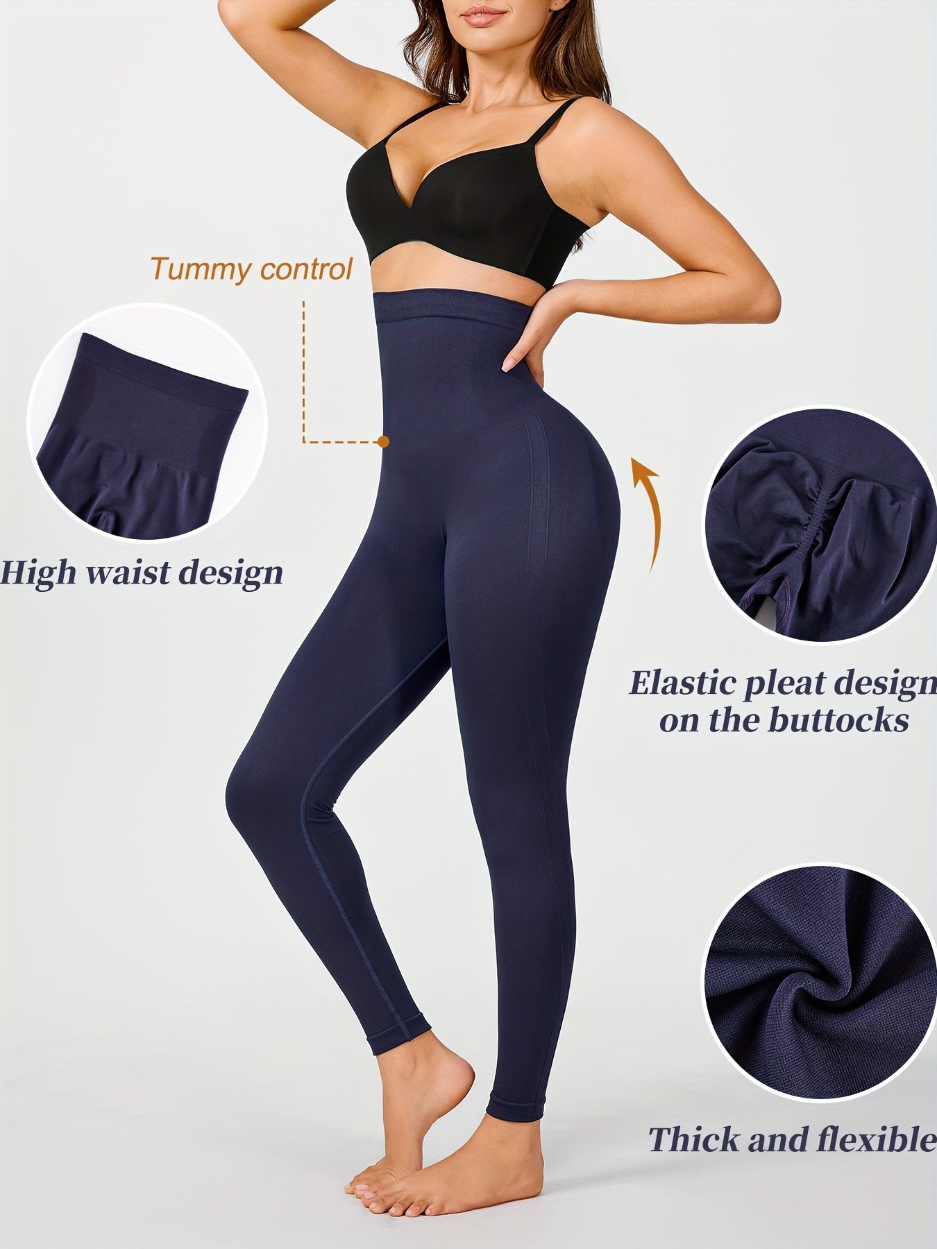 Athletic leggings doubling as a body-shaping solution with comfort and function.

