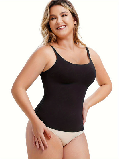 Seamless shapewear top designed as an everyday essential for layering or solo wear.

