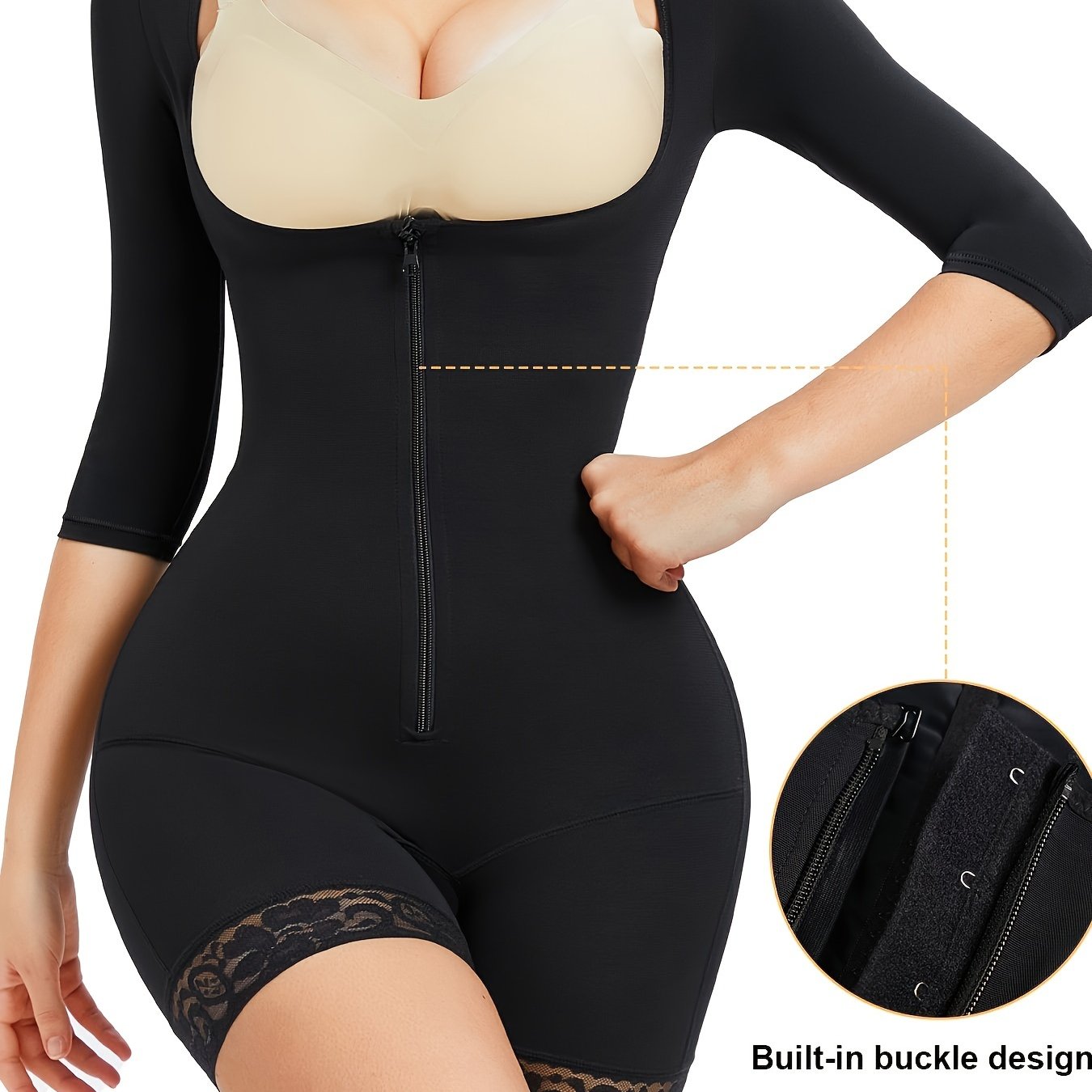 Black shapewear that remains invisible and smooth under tight dresses.
