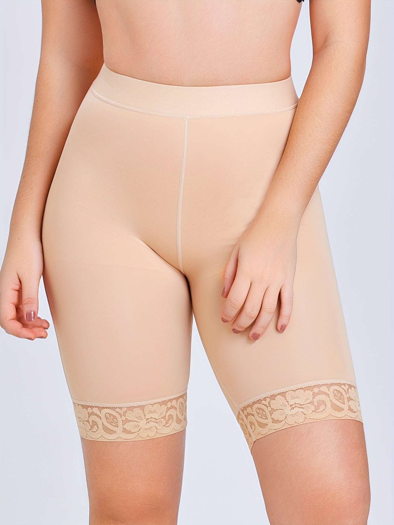 Versatile seamless black shorts perfect for yoga, gym, or lounging at home.

