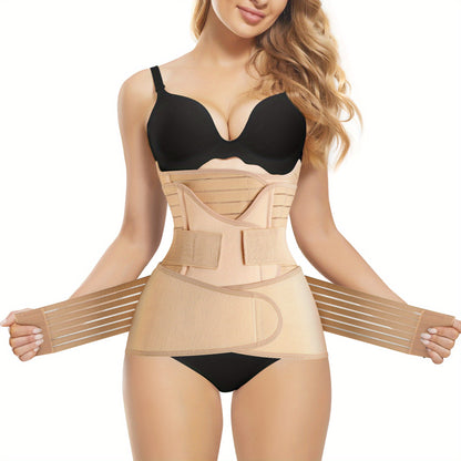 Breathable maternity wrap with lightweight material for all-day comfort after delivery.