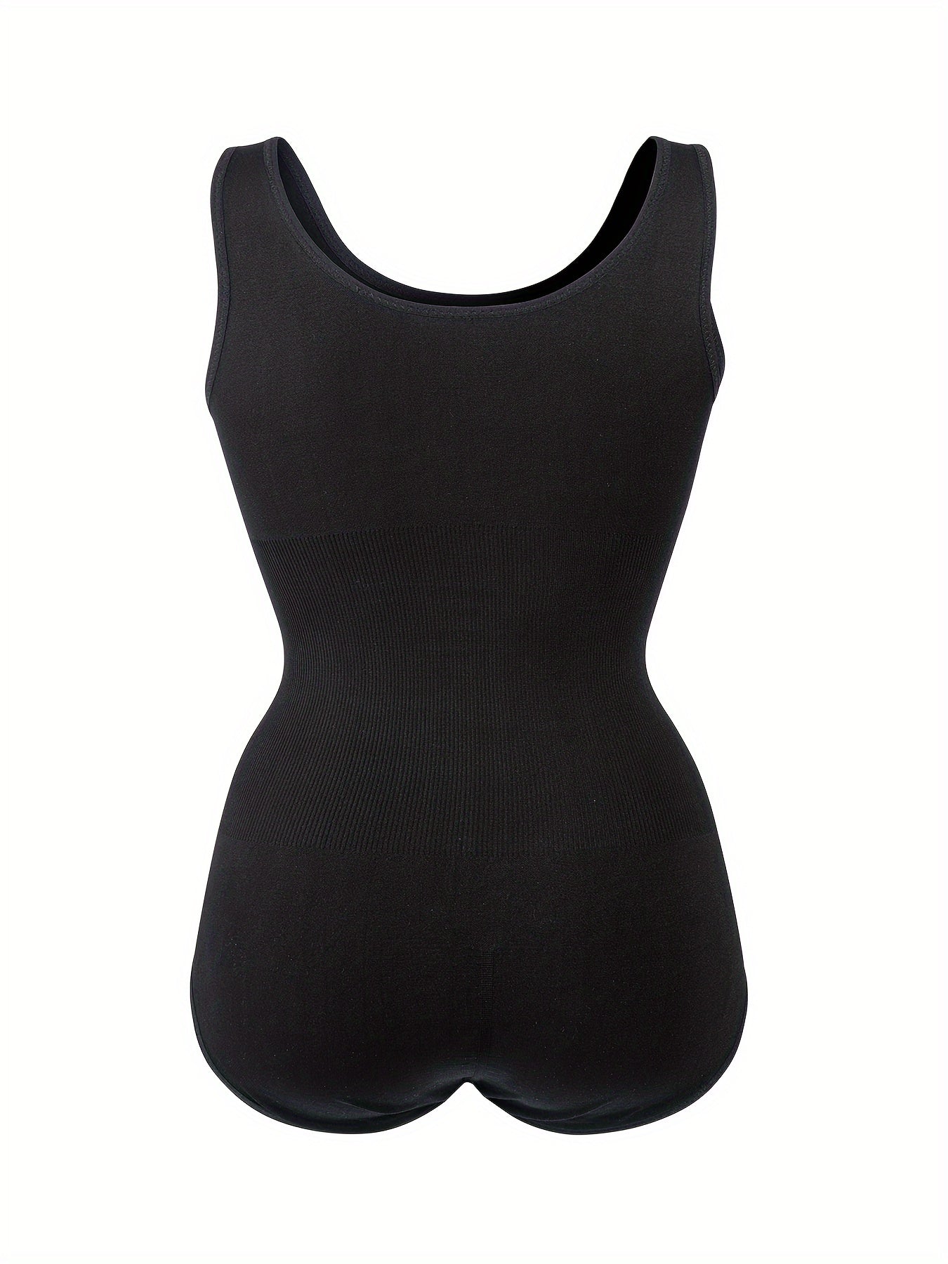 Invisible plus size bodysuit that shapes the waist and flattens belly with ultra-soft, smooth fabric.