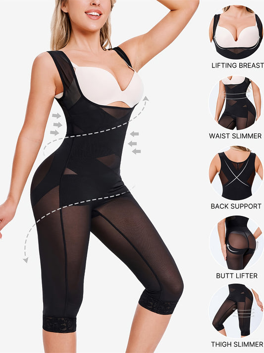 Invisible under any outfit, this full-body shapewear enhances curves without visible lines.