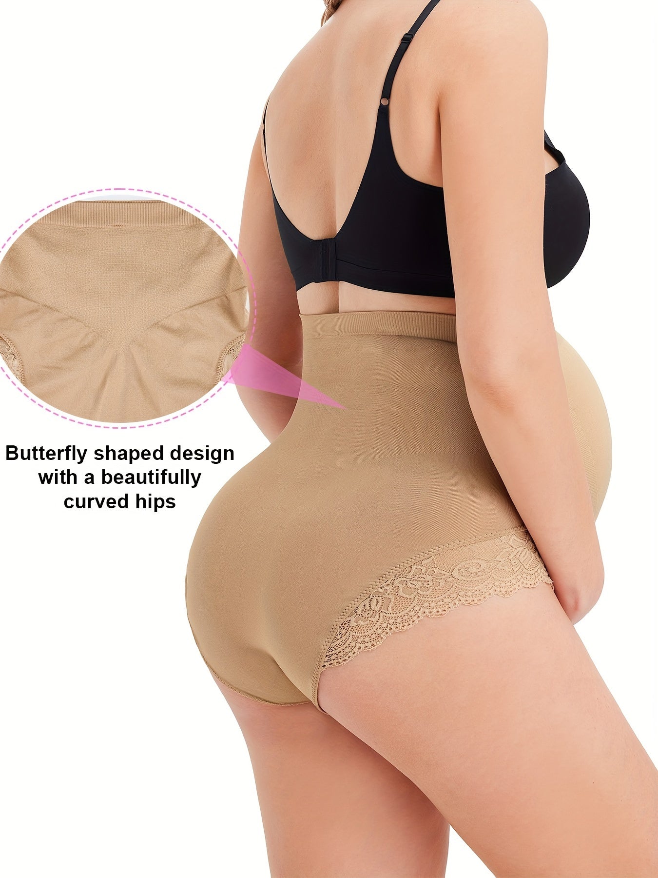 Breathable maternity underwear set with soft fabric for all-day comfort during pregnancy.

