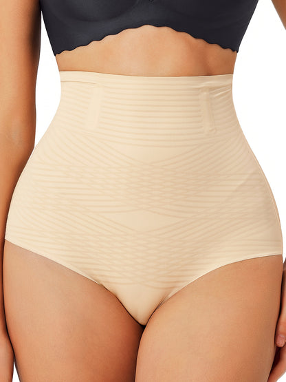 Sculpt and smooth shapewear panty with high waist design for enhanced midsection shaping.

