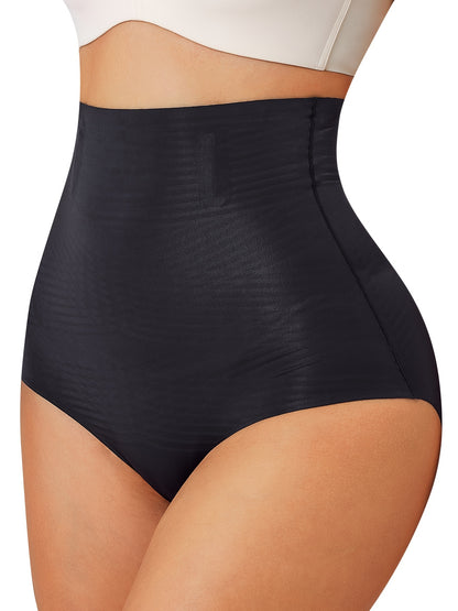Sculpting high-waisted shapewear brief offering firm compression for a flat tummy and curve control.

