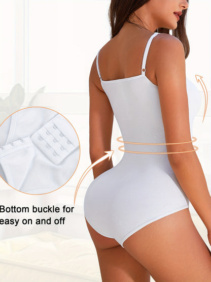 Slimming bodysuit ideal for everyday use with soft, stretchable fabric that hugs the body.