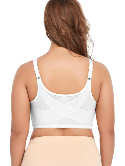 Sweatproof mesh bra designed for big busts and active plus size bodies.