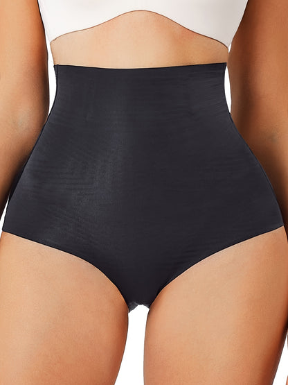 High-rise shaper underwear with tummy control panel for slimming support and a natural look.

