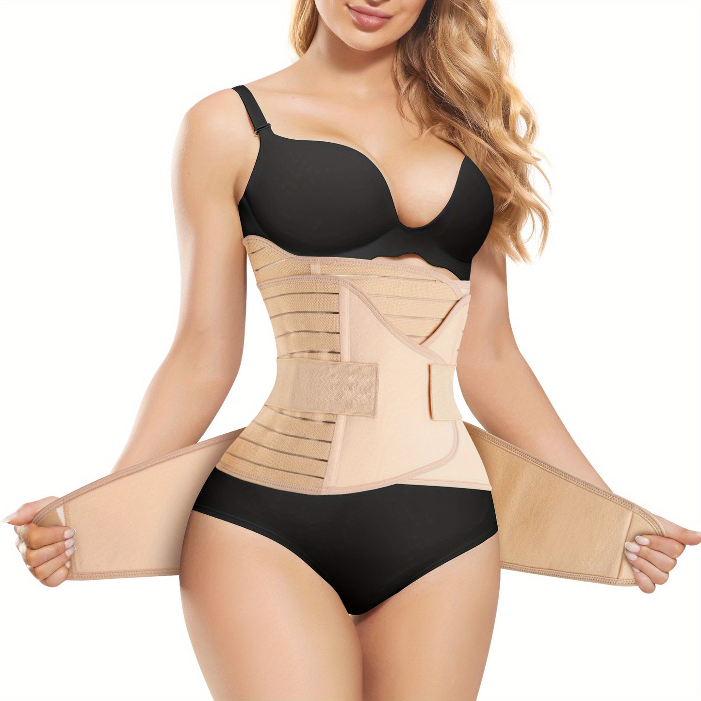 Tummy control belt designed for new moms, helping flatten belly and improve posture.