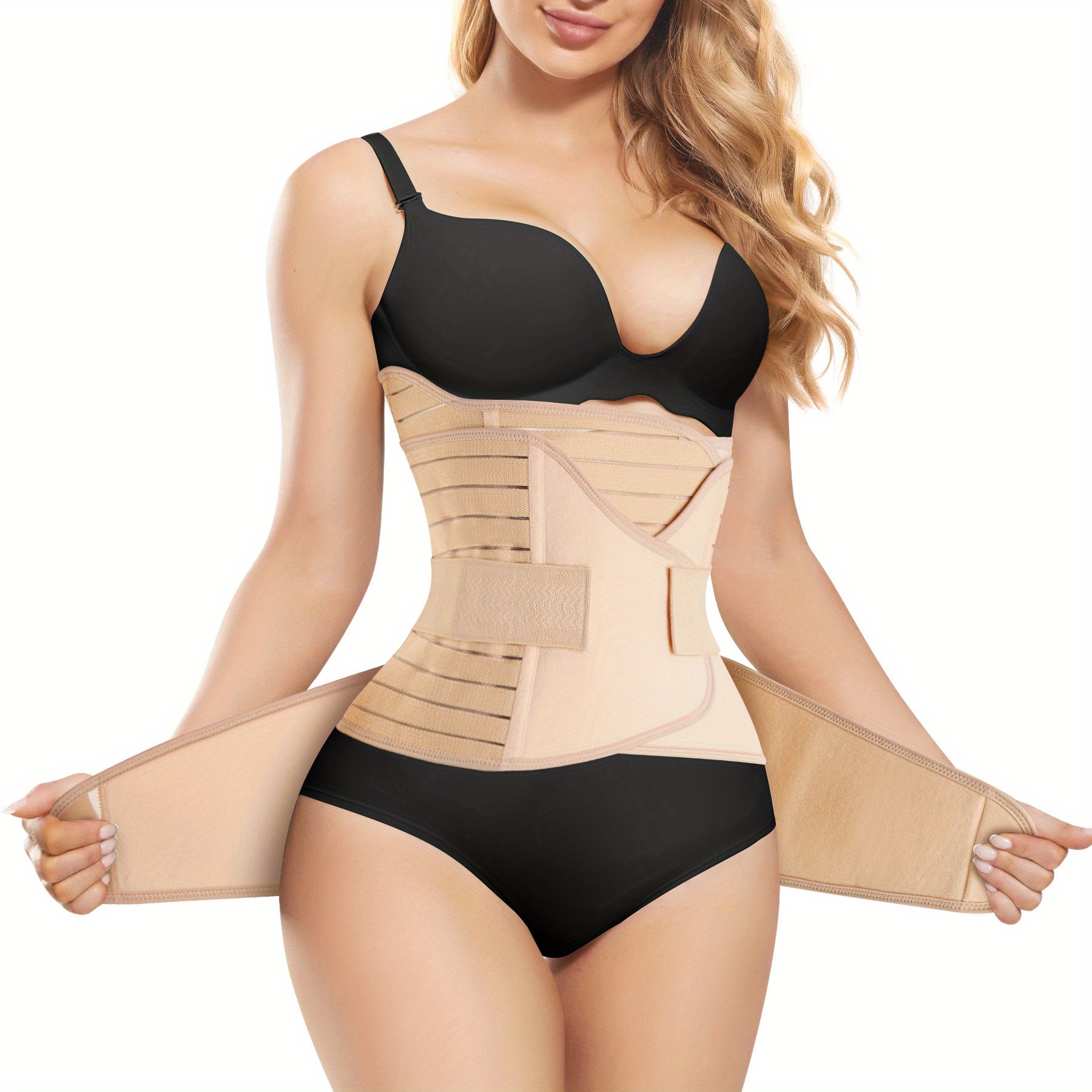Tummy control belt designed for new moms, helping flatten belly and improve posture.
