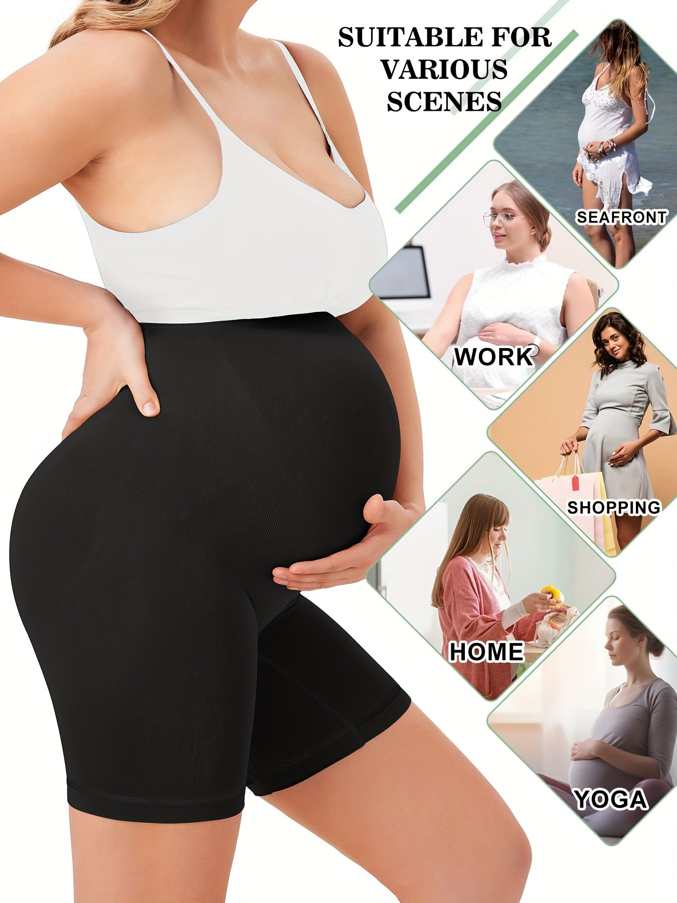 Under-bump maternity boxers with breathable material that soothes sensitive skin.

