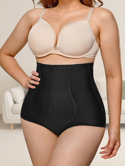 Waist trainer panty that lifts the butt and shapes the midsection without discomfort.