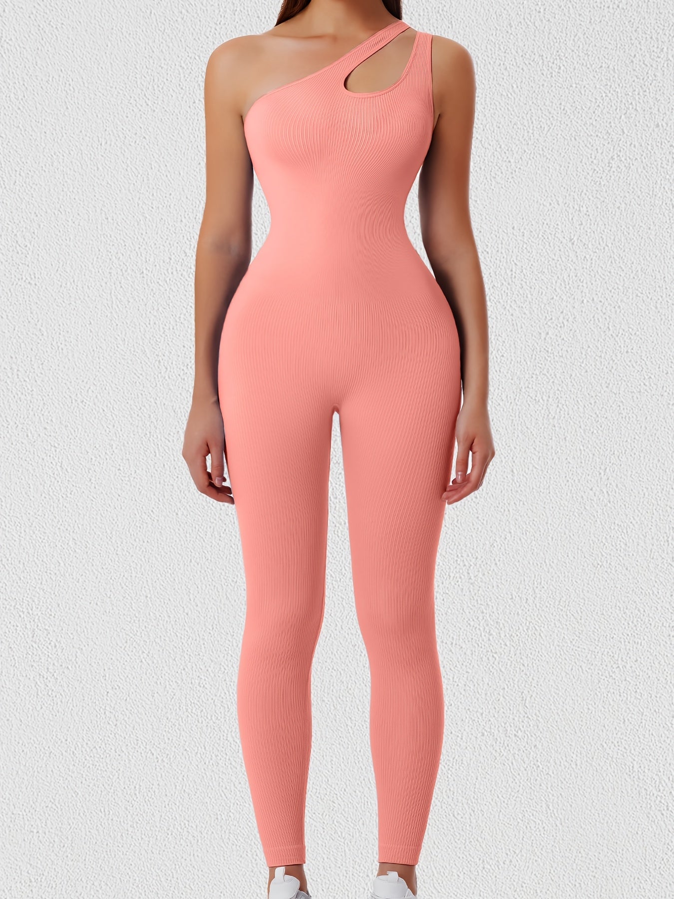 One-piece ribbed yoga set for women in bright white, combining elegance with sporty function.

